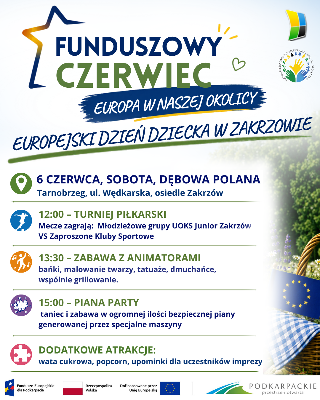 Funduszowy Czerwiec - Europa w naszej okolicy. Europejski Dzień Dziecka w Zakrzowie